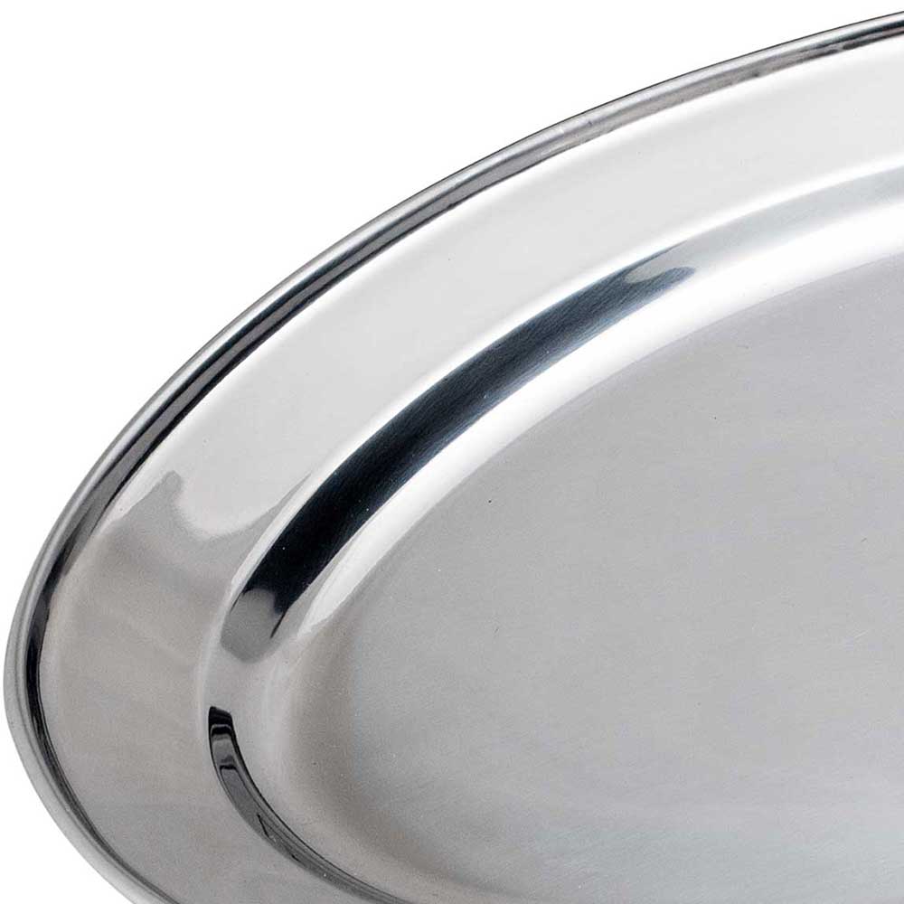 Stalgast Servierplatte oval, Edelstahl, 30,2 x 20,2 cm (BxT)