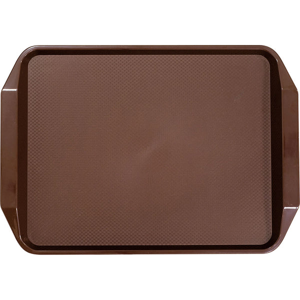 Stalgast Tablett mit Griffen, aus Polypropylen, braun, 43 x 30,5 x 3 cm (BxTxH)