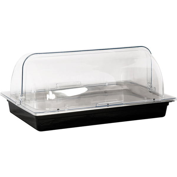 Stalgast Sunnex Kühlschale GN 1/1, aus Polycarbonat, schwarz, passend für GN 1/1 (65 mm)