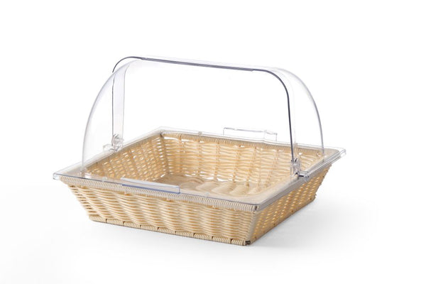 HENDI Brotkorb mit Rolltop-Deckel
