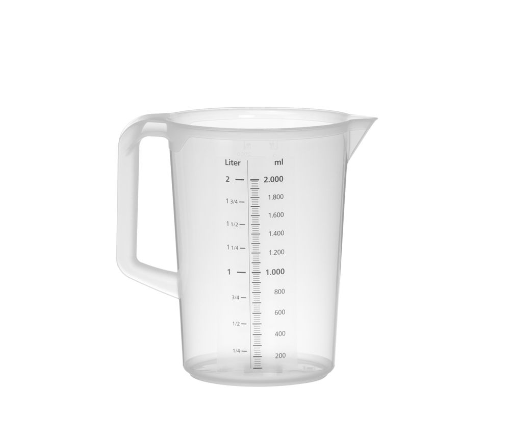 HENDI Messbecher, 2 l 150x205 mm PP