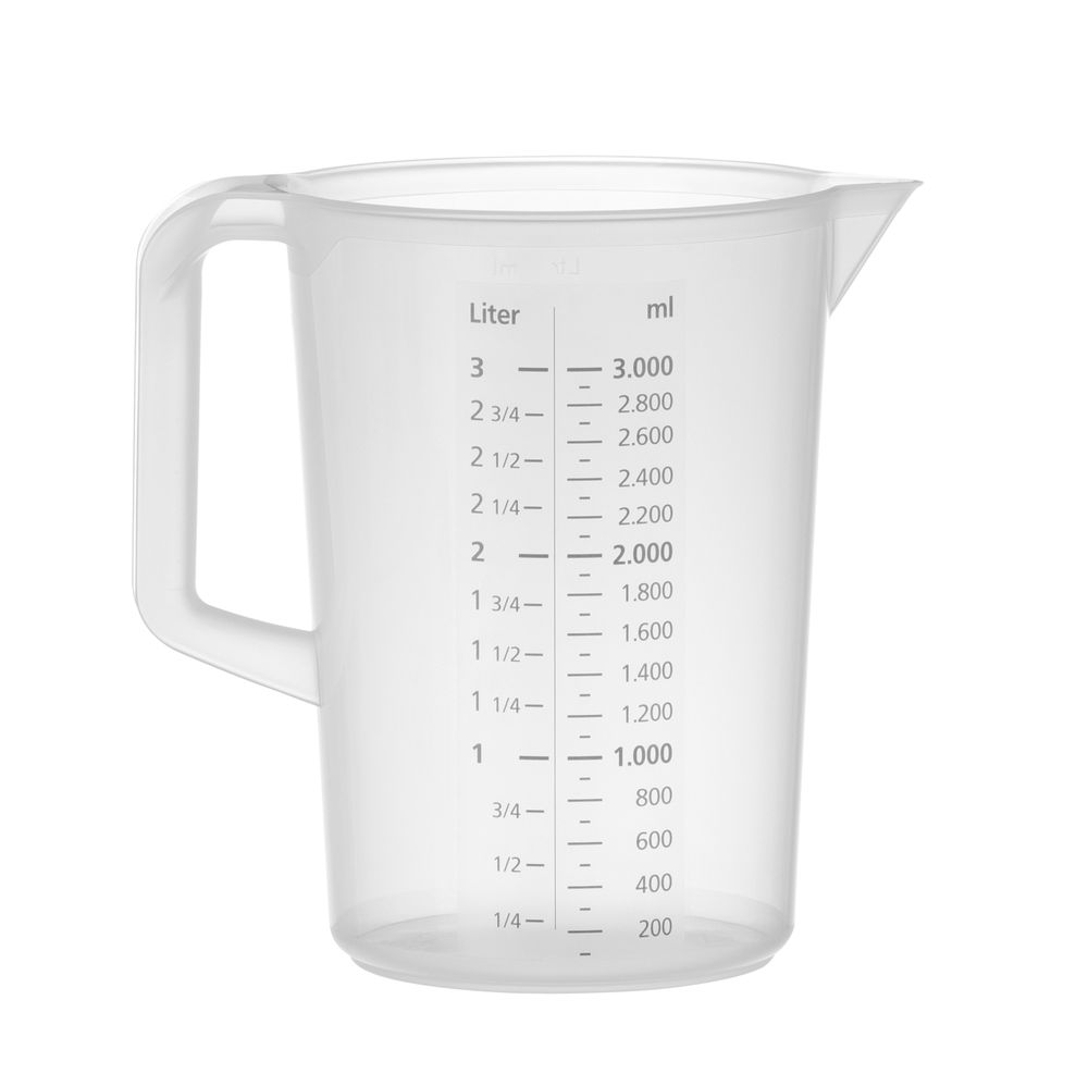 HENDI Messbecher, 3 l 170x235 mm PP