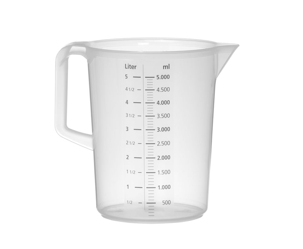 HENDI Messbecher, 5 l 200x255 mm PP