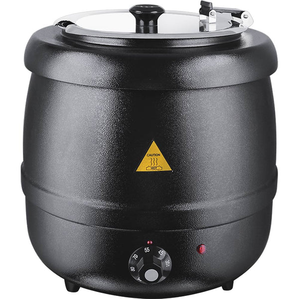 Stalgast Elektrischer Suppentopf, schwarz, 10 Liter