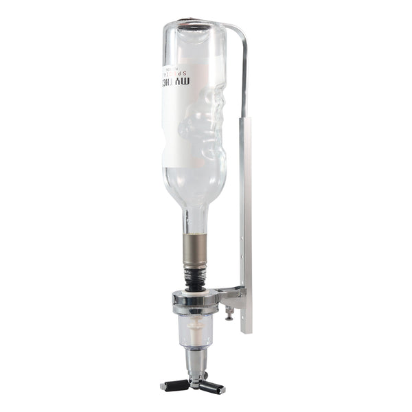 Stalgast Wandflaschenhalter mit 30 ml Dosierausgießer, für eine Flasche, H. 240 bis 350 mm