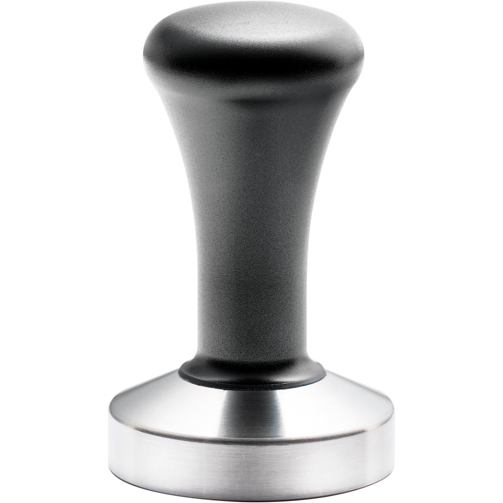 Stalgast Tamper aus Edelstahl mit schwarzem Griff, Ø 58 mm, 94 mm Höhe