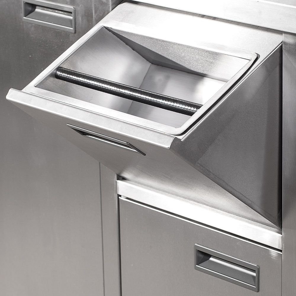 Stalgast Edelstahl Arbeitstisch für Kaffeemaschine, mit Aufkantung, 1500 x 700 x 1000 mm (BxTxH)