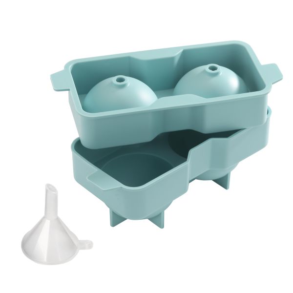 Stalgast Eiswürfelform für zwei Eiskugeln mit Ø 58 mm, Silikon