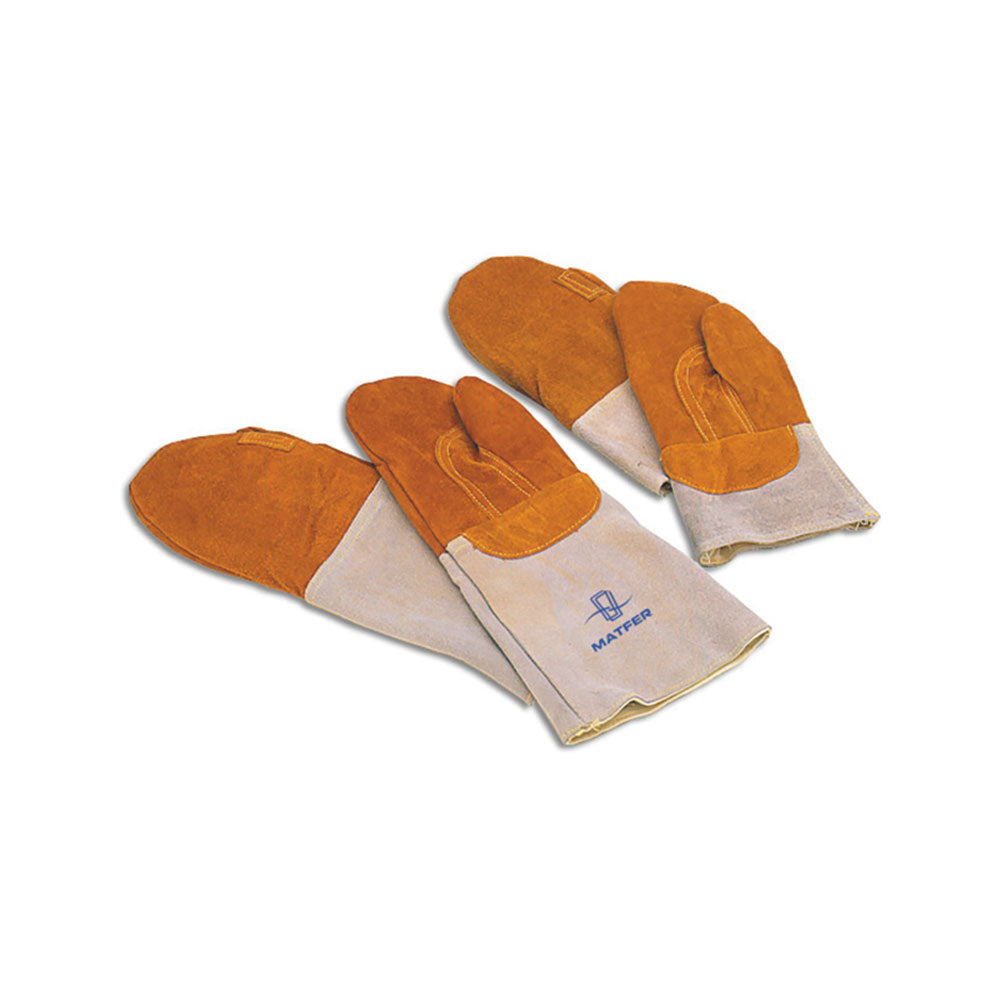 Stalgast Ofenhandschuhe aus Leder, Fäustlinge