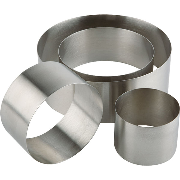 Stalgast Edelstahl Schaumspeise-Ring, Ø 12 cm, Höhe 4,5 cm