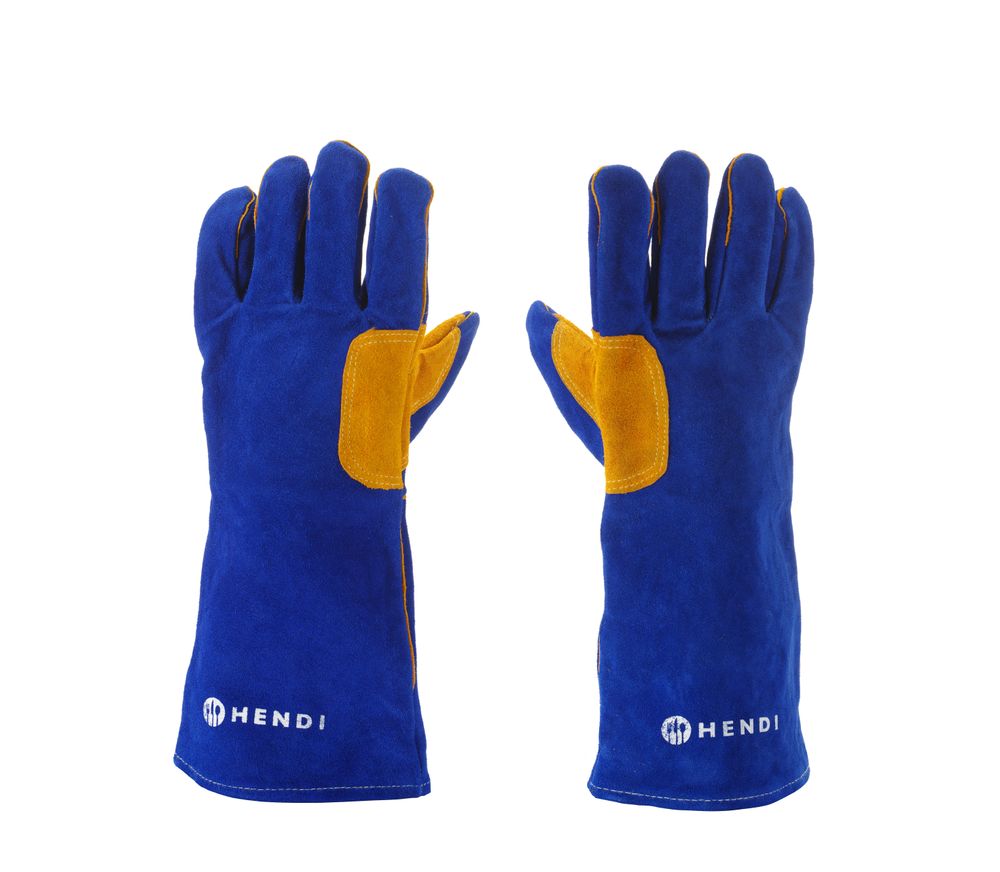 HENDI Hitzebeständige Handschuhe, Leder