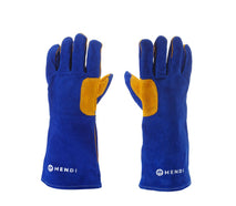 HENDI Hitzebeständige Handschuhe, Leder