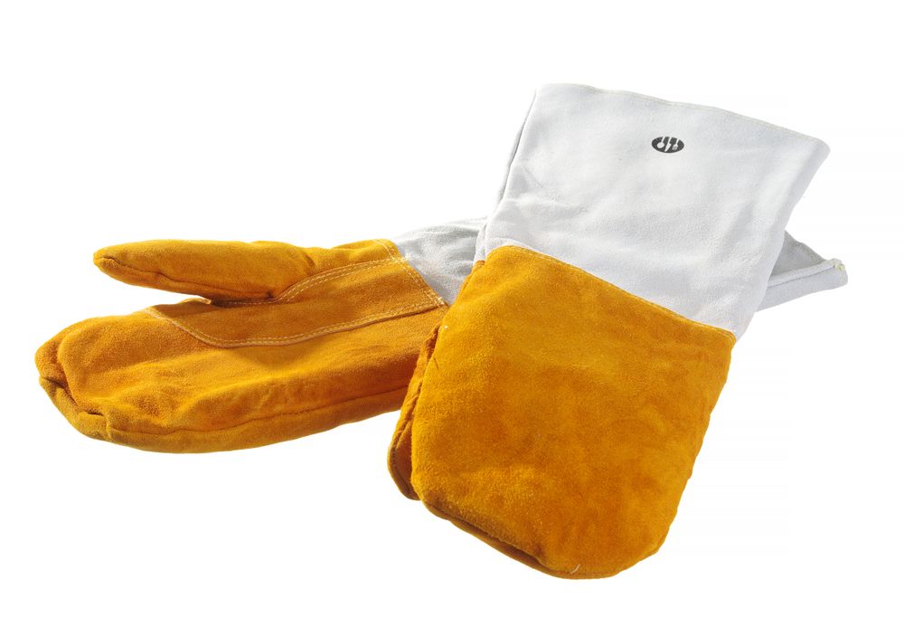 HENDI Leder-Grillhandschuhe hitzebeständig, 2 Stück
