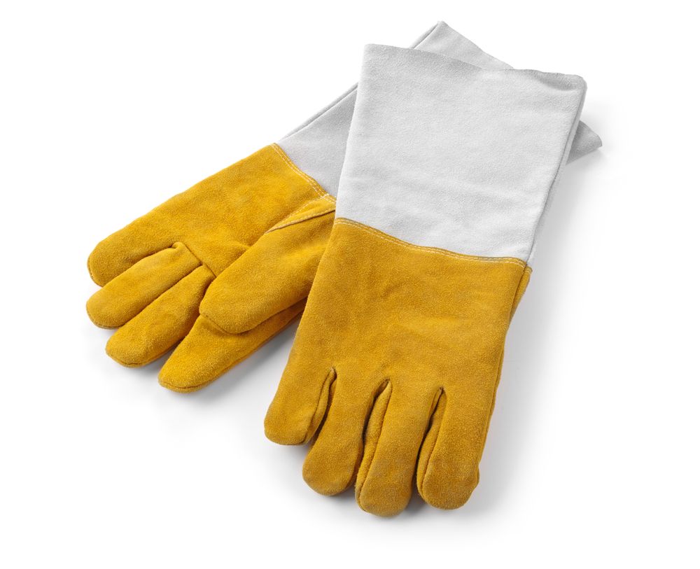 HENDI Leder-Grillhandschuhe hitzebeständig – 2 Stück