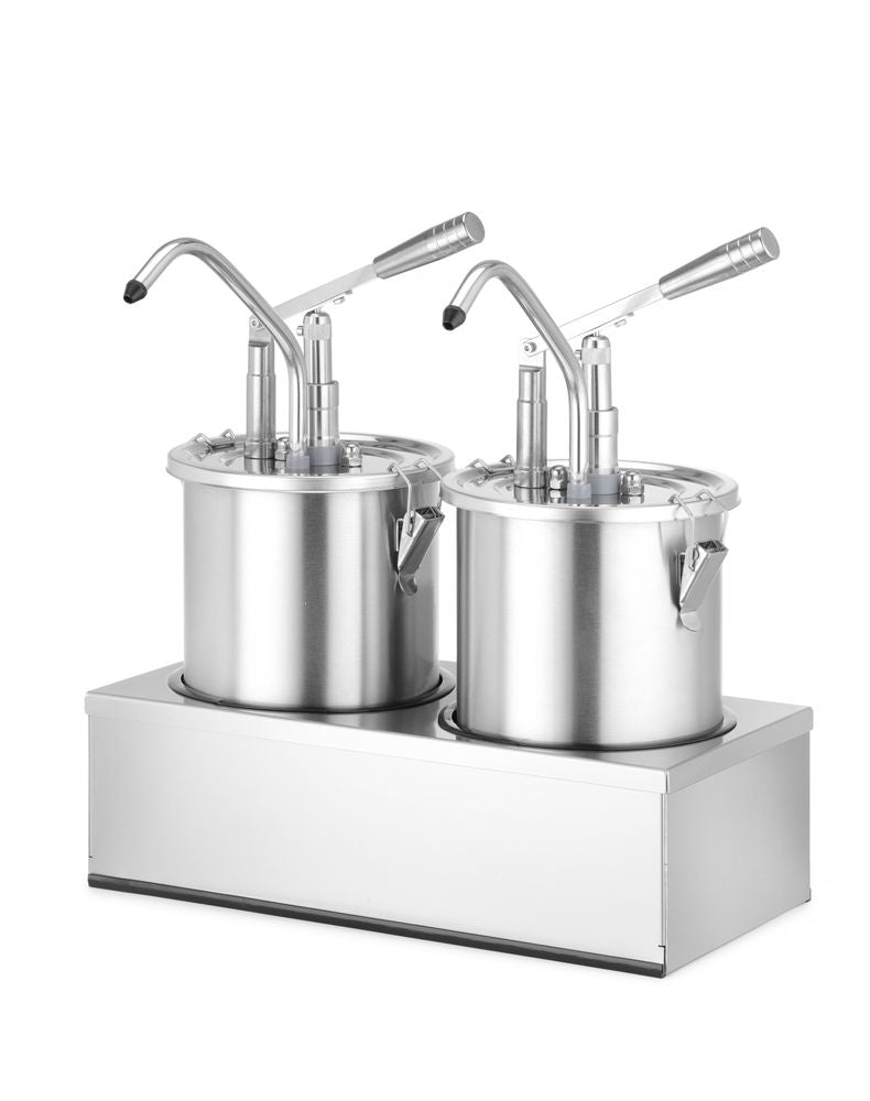 HENDI Saucenspender, Edelstahl, Zweier-Set