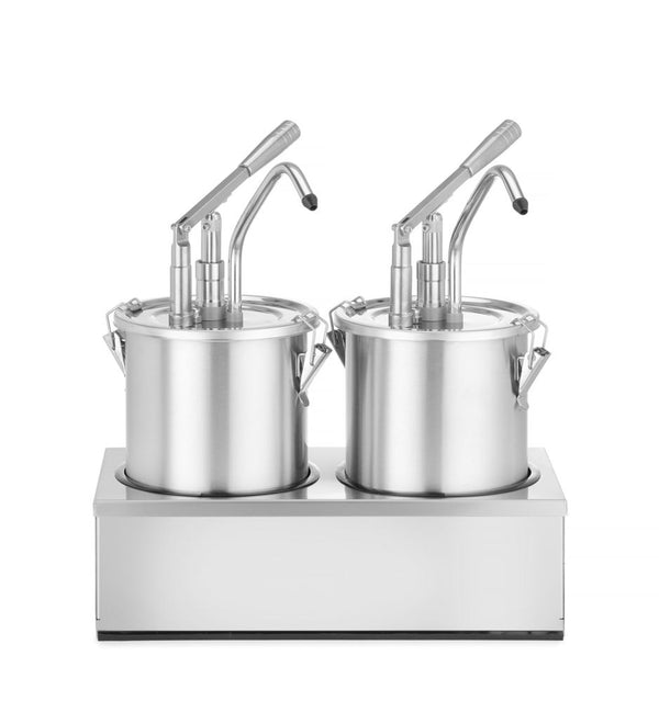 HENDI Saucenspender, Edelstahl, Zweier-Set