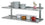 Bartscher Wandregal Set, 1200x355 komplett