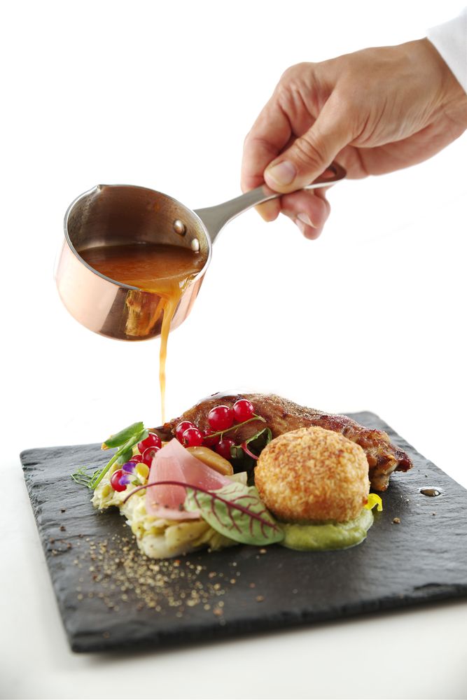 HENDI Miniatur-Kasserolle mit Ausgießer