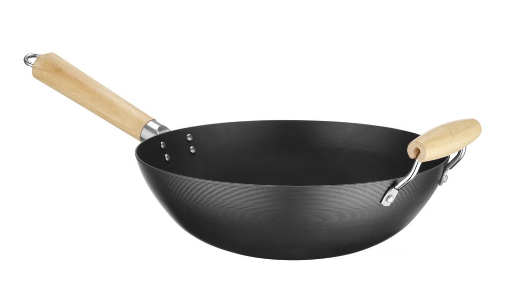 HENDI Wok mit Holzgriff