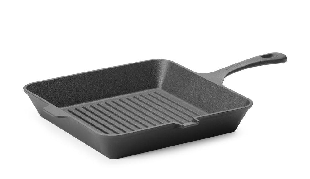 HENDI Gusseisen-Grillpfanne