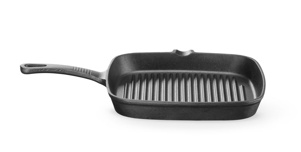 HENDI Gusseisen-Grillpfanne