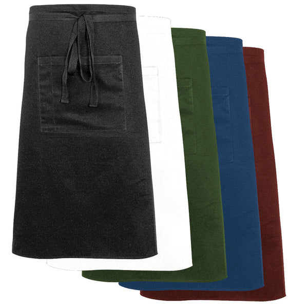 Stalgast Nino Cucino Bistroschürze mit Tasche, Mischgewebe, schwarz, L. 70 cm
