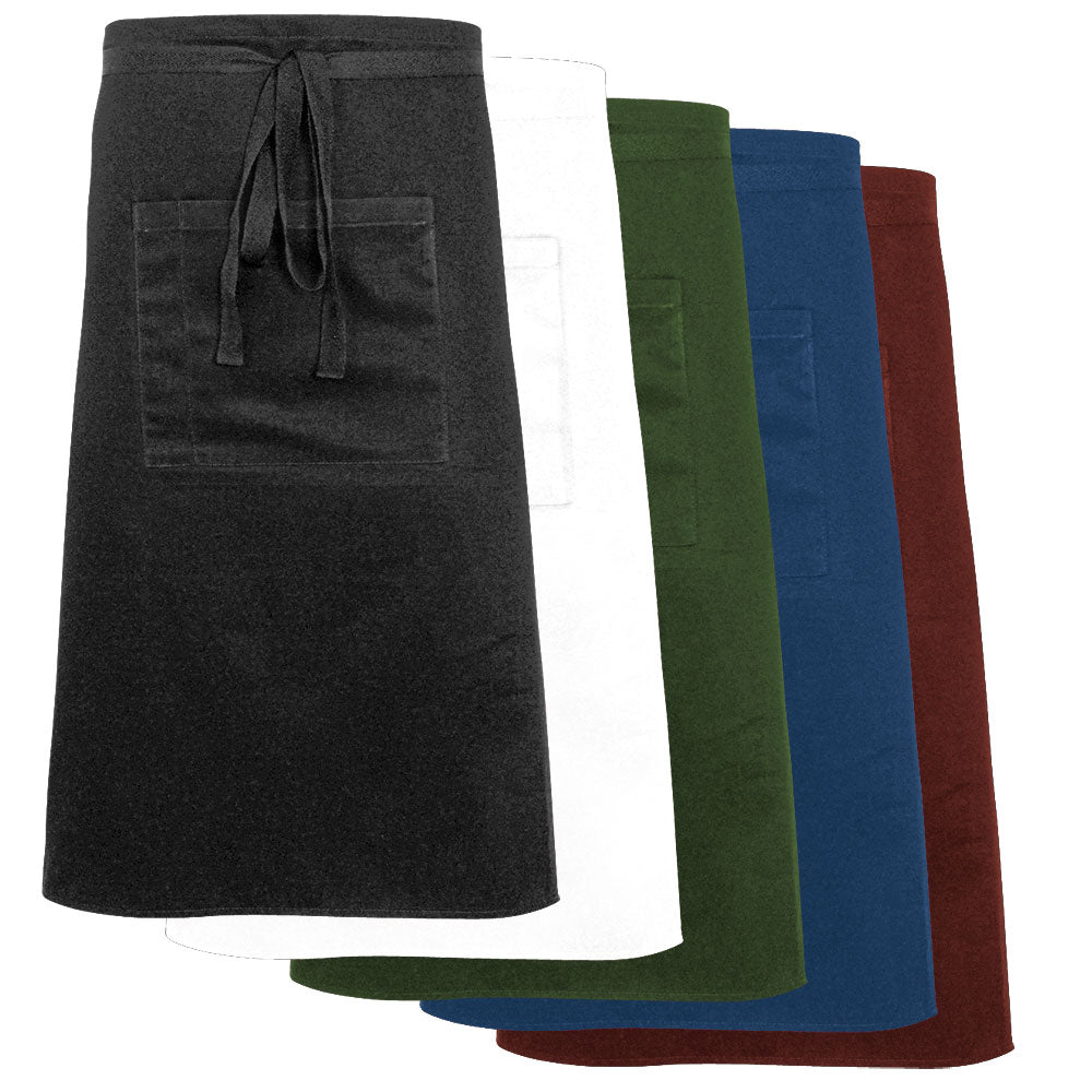 Stalgast Nino Cucino Bistroschürze mit Tasche, Mischgewebe, bordeauxrot, L. 70 cm