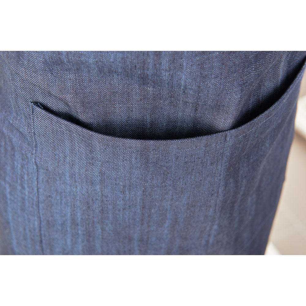 Stalgast Nino Cucino Latzschürze, Mischgewebe, navy-blau, L. 92 cm