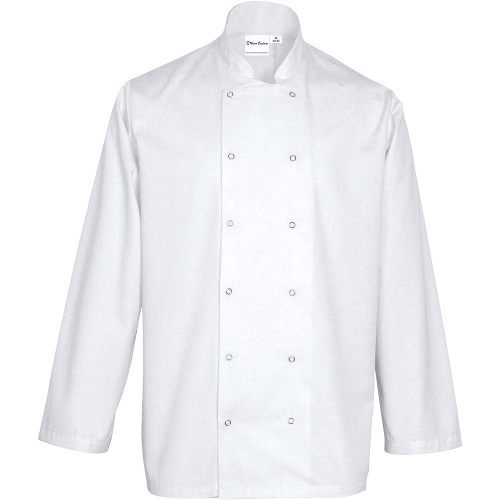 Stalgast Nino Cucino Kochjacke, Modell „Chef“, Langarm, weiß, Gr. L