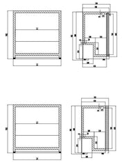 Barkühlschrank 320 Liter mit Schiebetüren (230 V)