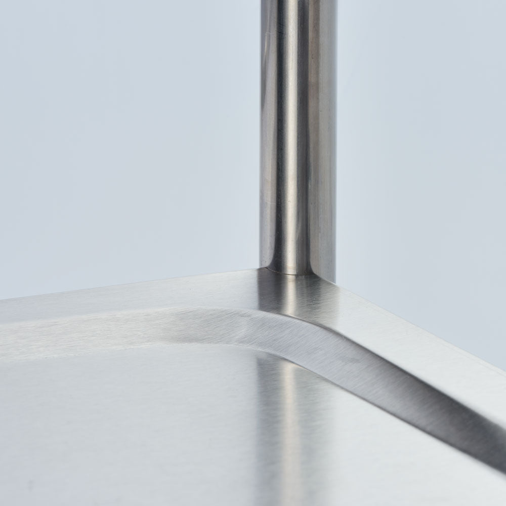 Stalgast Servierwagen aus Edelstahl, mit zwei Borden, 860 x 540 x 940 mm (BxTxH)