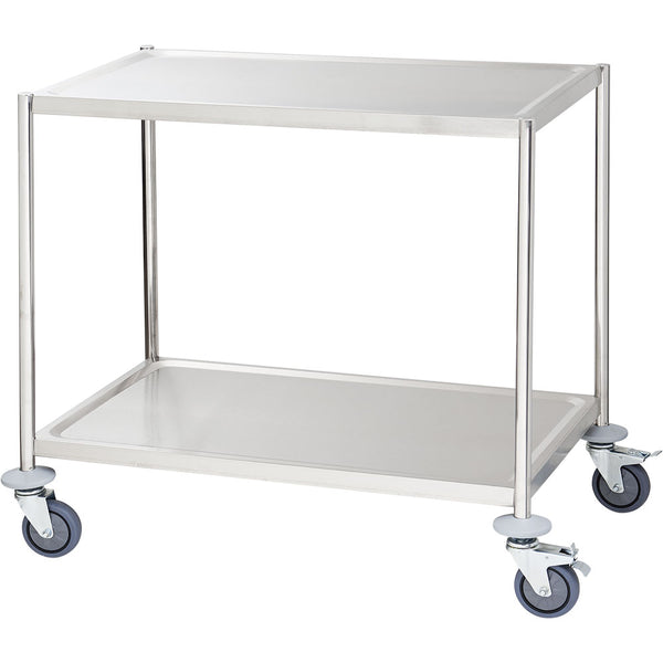 Stalgast Servierwagen mit zwei Borden von 800x500 mm, ohne Griff