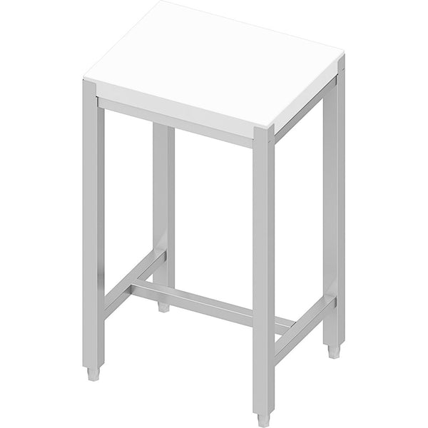 Stalgast Hackblock aus aus Polyethylen mit Untergestell, Abmessung 50x40x85 cm