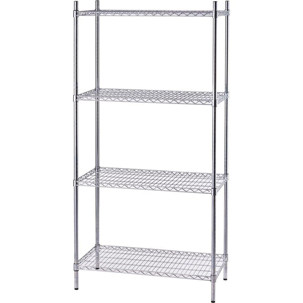 Stalgast Lagerregal aus Chromstahl 610x610x1800 mm (BxTxH)