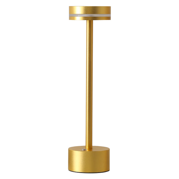 Stalgast LED-Tischleuchte kabellos mit Touch-Bedienung, dimmbar, goldfarben, H. 320 mm
