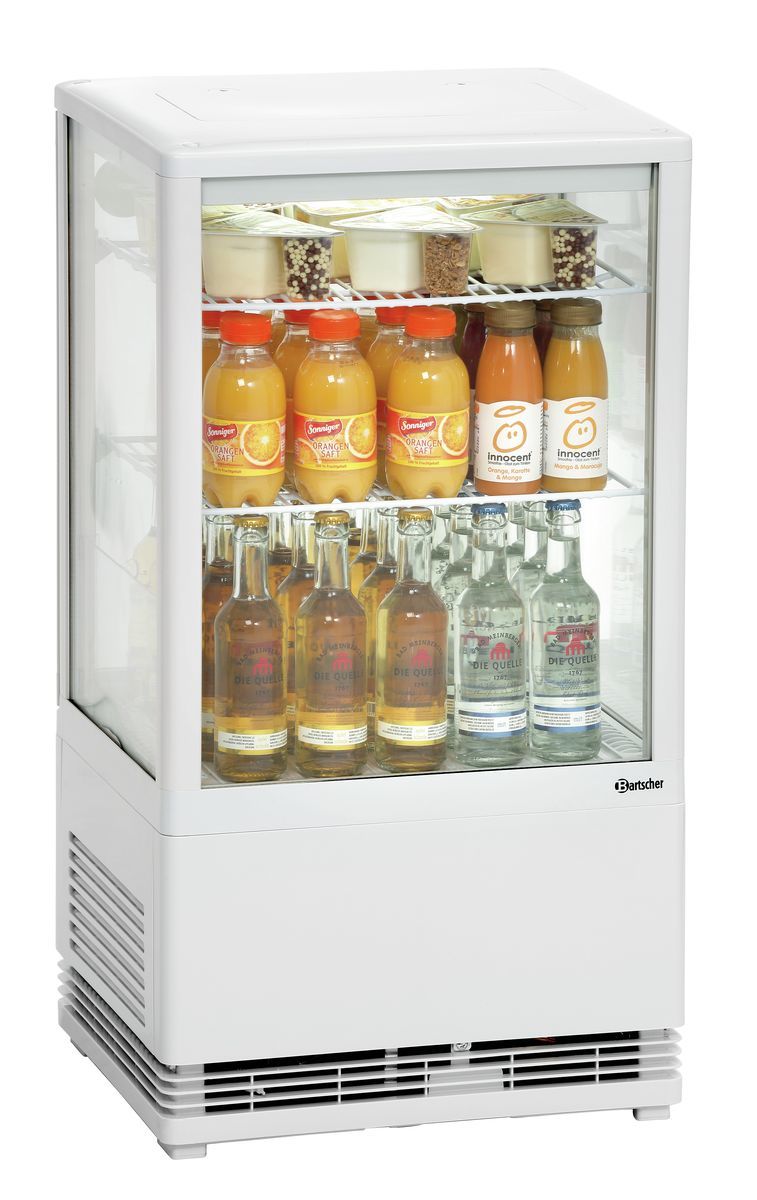 Mini Kühlvitrine 58L, weiß – Bild 2