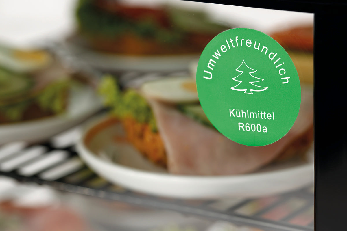 Mini-Kühlvitrine 78L, schwarz – Bild 7