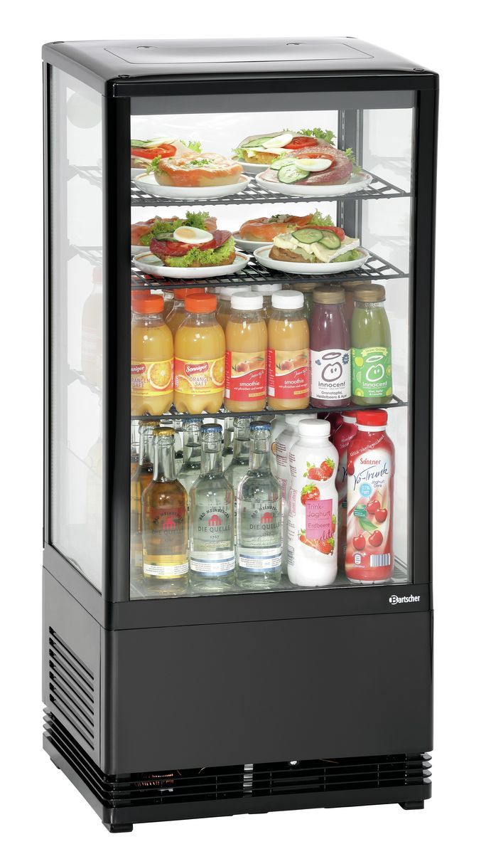 Mini-Kühlvitrine 78L, schwarz – Bild 2