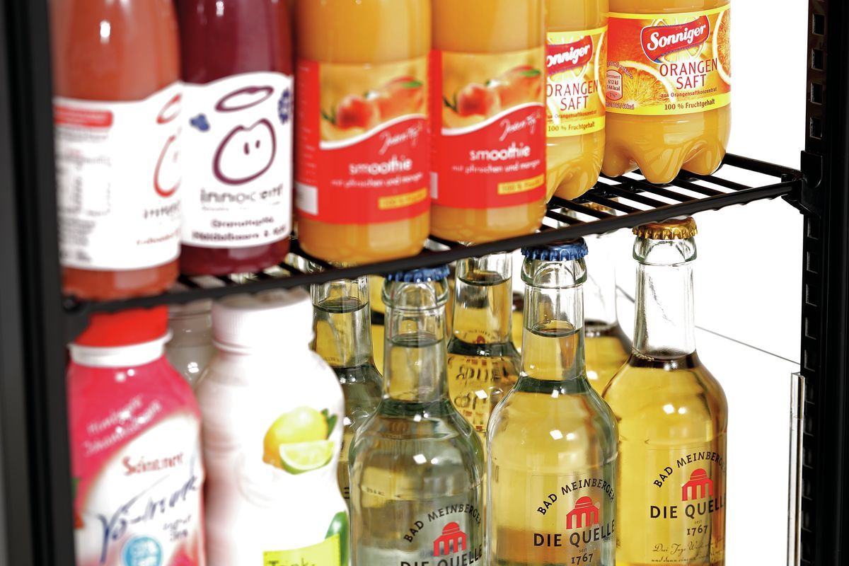 Mini-Kühlvitrine 78L, schwarz – Bild 6