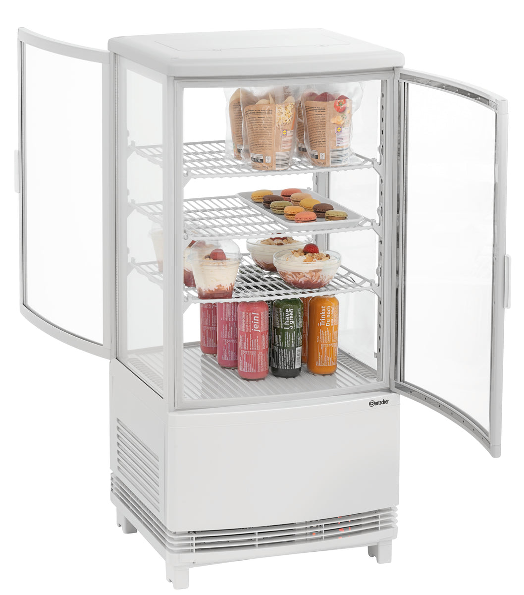 Mini-Kühlvitrine 75L2T weiß – Bild 2
