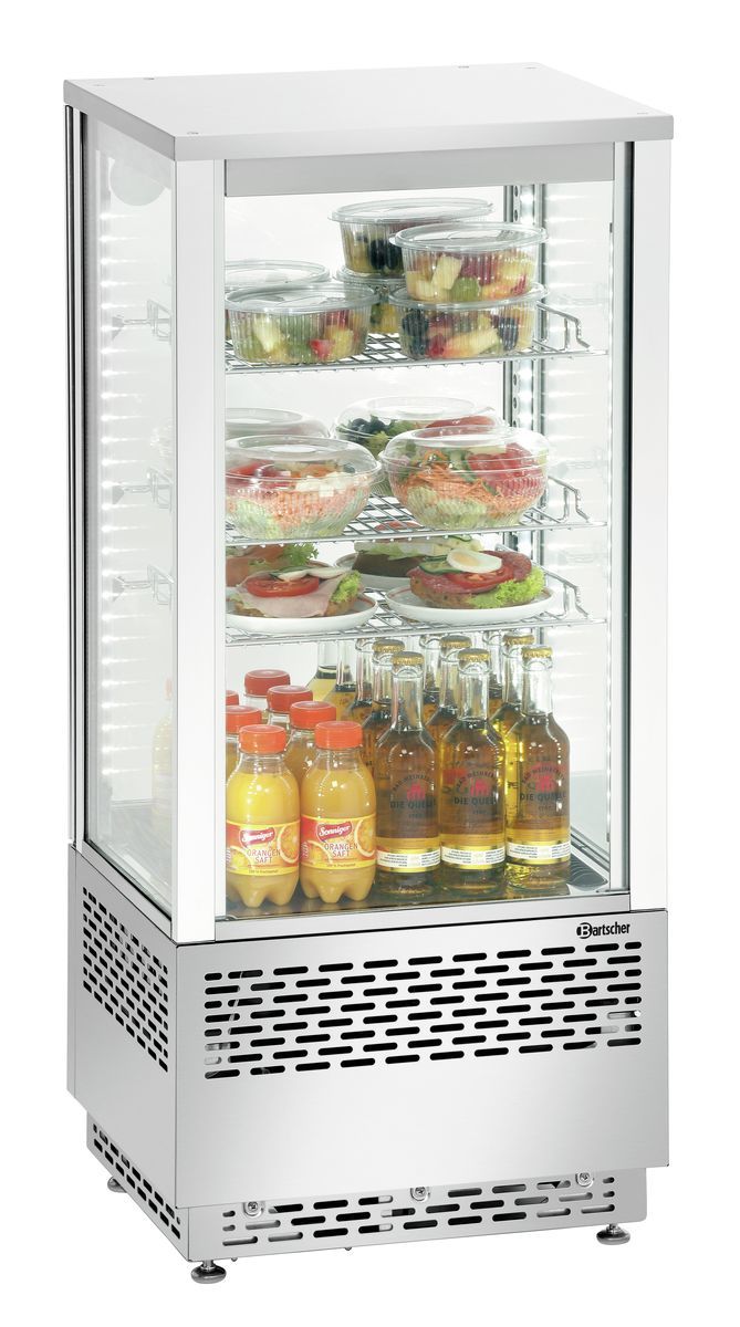 Mini-Kühlvitrine 78L, Edelstahl – Bild 2