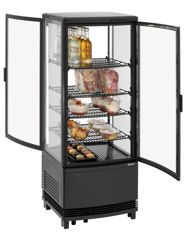 Mini-Kühlvitrine 98L2T schwarz