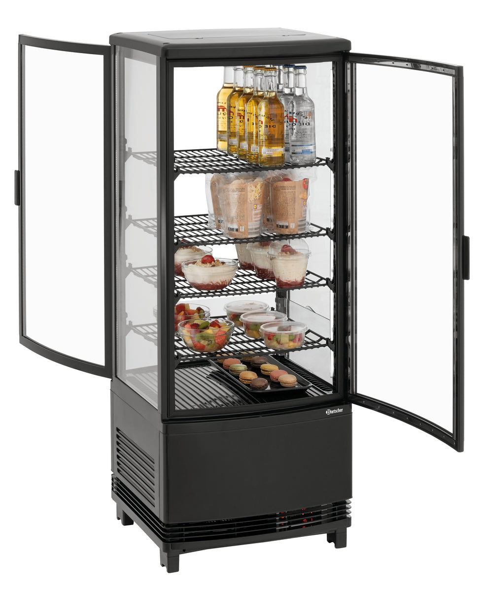 Mini-Kühlvitrine 98L2T schwarz – Bild 2