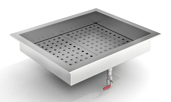 Combisteel Gemahlenes Eis Behälter Einbau 2/1 GN