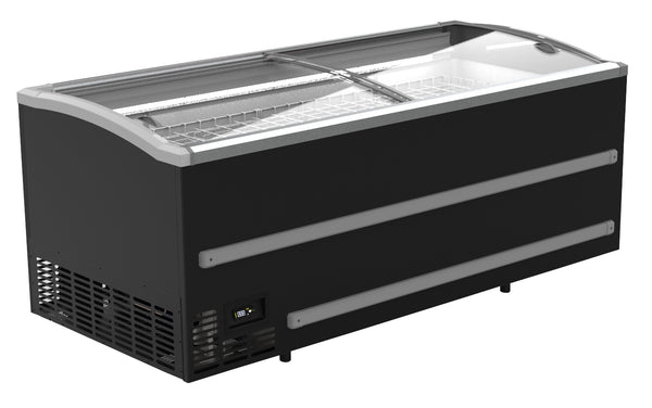 Combisteel Supermarkt Tiefkühltruhe Schwarz 2125 Automatische Abtauung