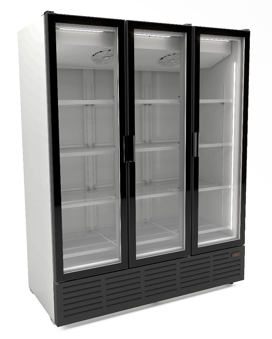 Combisteel Kühlschrank 3 Glastüren - Weiss 9002