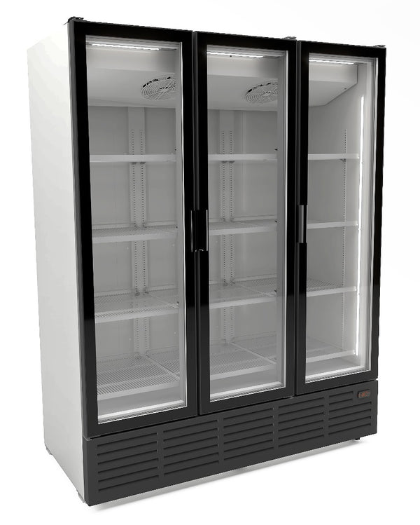 Combisteel Kühlschrank 3 Glastüren - Weiss 9002