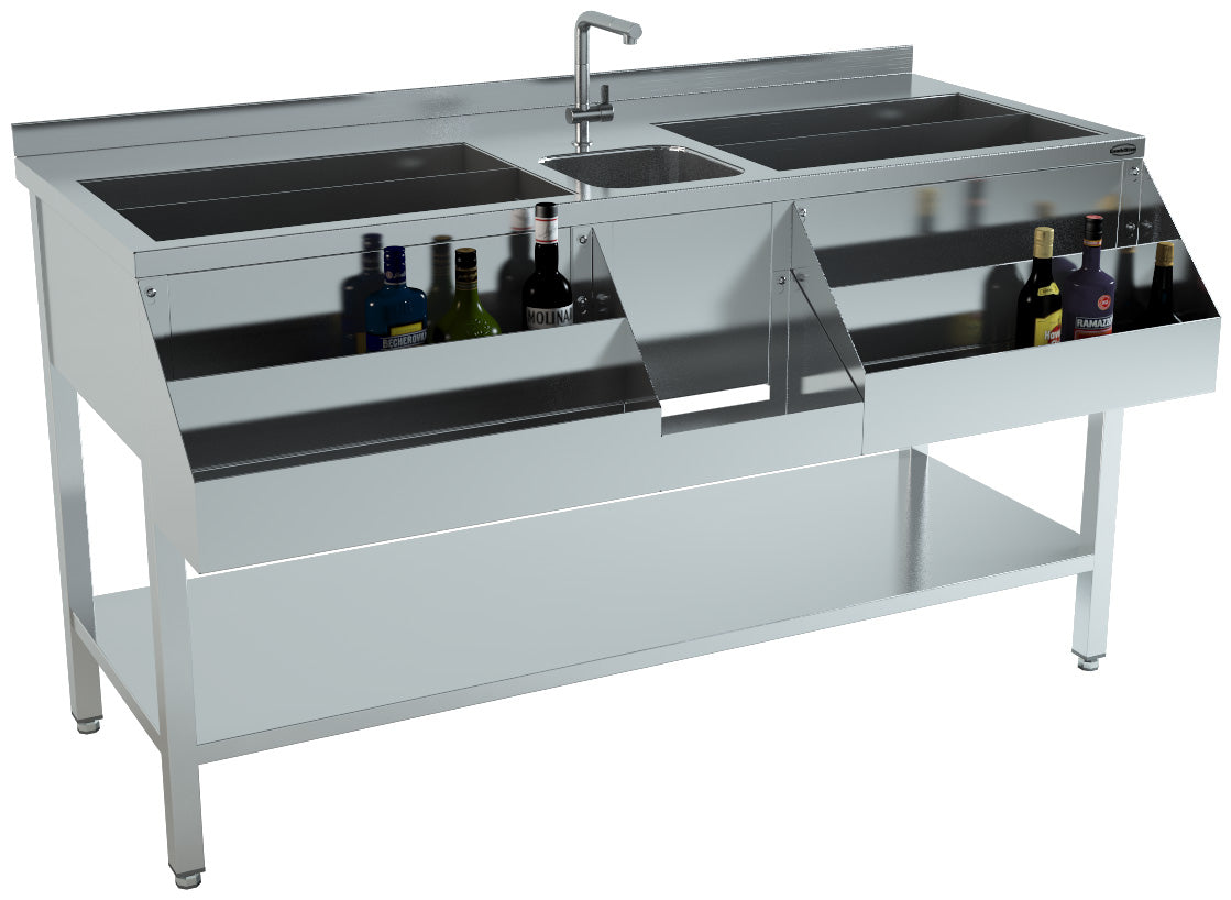 Combisteel Cocktail-bar-station 1600, 1600 x 740 x 900 mm