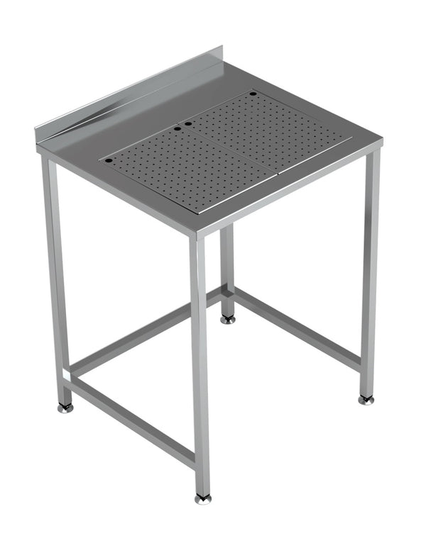 Combisteel Arbeitstisch mit Integrierter Tropfschale 700 x 650