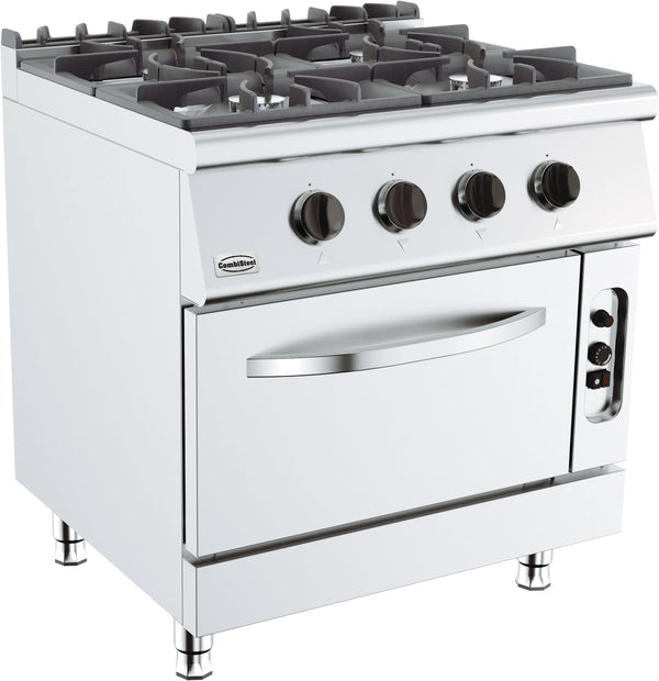Combisteel Base 700 Gasherd 4 Br. mit Gasbackofen